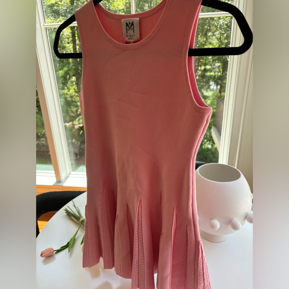 Pink mini sleeveless dress